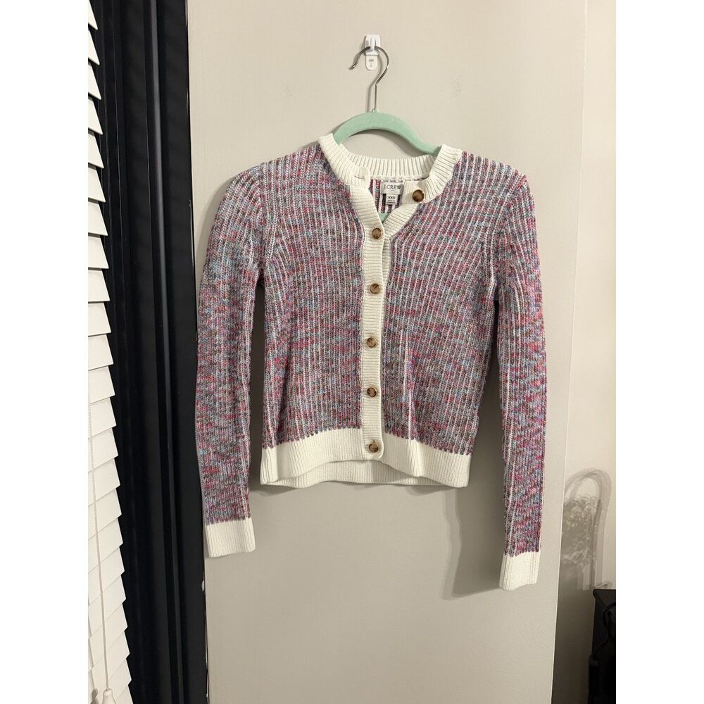 J.Crew Multicolor Knit Long Sleeve XXS Cardigan